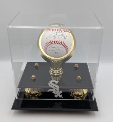 弗兰克·托马斯·贝克特见证签名棒球刻有“她也会喜欢的” — 第 1/4 张图片