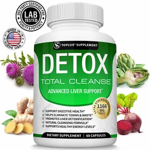 Liver Cleanse Detox Colon & Repair Formula +22 Herbs Support 5 Days Fast-Acting - Picture 1 of 6