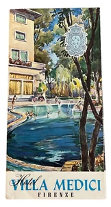 Vintage Brochure Hotel Villa Medici Firenze Florence Italy 1966 European Travel - Picture 1 of 4