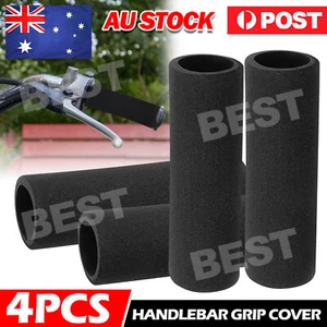 2pair Motorbike Hand Grip Cover Slip on Foam Anti Vibration Handlebar Grip Cover - Picture 1 of 9