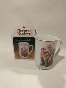 1982 Norman Rockwell Museum "The Toymaker" Sammeltasse, Vintage Neu in Box - Bild 1 von 15