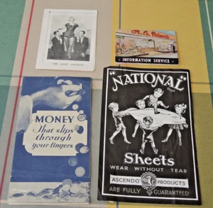 MUTUAL LIFE ASSURANCE PAMPHLET 1930s NATIONAL SHEETS H G PALMER THE LOST CHORDS - Picture 1 of 4