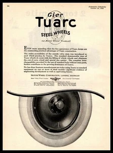 1922 Turac Steel Wheels The Motor Wheel Corp. Lansing Michigan Vintage Print Ad - Picture 1 of 1