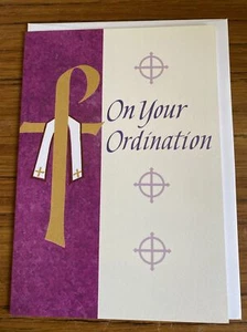 Ordinationskarte. Religiöses Leben. Christlicher Beruf Priester Portofrei - Bild 1 von 2