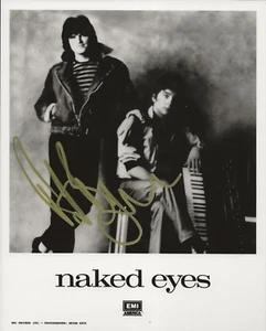 Pete Byrne of Naked Eyes REAL hand SIGNED 8x10" Photo #1 COA Autographed - Picture 1 of 2