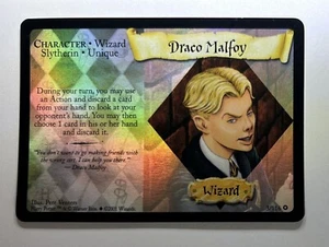 2001 HARRY POTTER TCG BASE SET HOLO FOIL RARE CARD #2/116 DRACO MALFOY MP - Picture 1 of 2