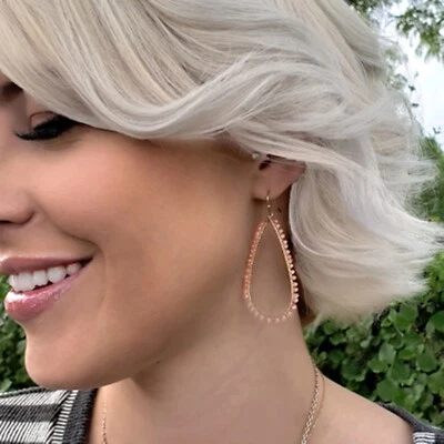 Park Lane «RAZZLE» серьги золото с розовый австрийские кристаллы - свет и изящный - новый - Изображение 1 из 2