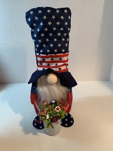 Patriotic VTG Button Bokay/Gnome-USA-July 4-Americana Farmhouse Home Decor - Picture 1 of 8