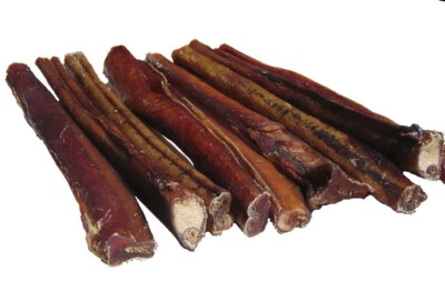 HDP Jumbo Beef Bully Sticks Dog Natural Dental treat chew 12" - Image 1 of 2