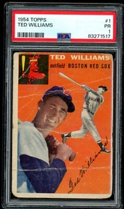 1954 Topps 1 Ted Williams - PSA 1 HOF Boston Red Sox - Bild 1 von 2