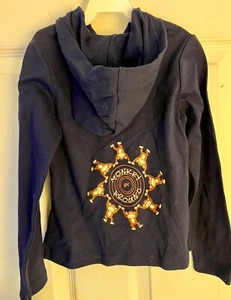 GK "MONKEY AROUND" HOODIE CHILD X-SMALL NAVY COTTON ZIP FRONT STREETWEAR SZ XS - Picture 1 of 9
