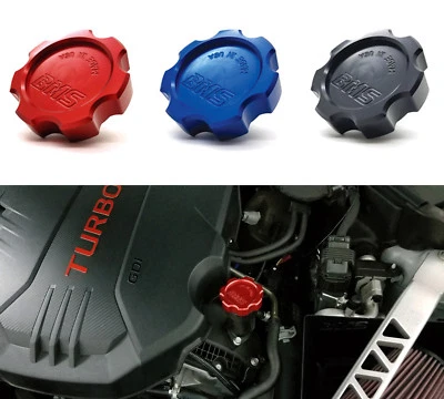 RED - Billet Aluminum Oil Filler Cap for 2018+ KIA Stinger / Genesis G70 - Image 1 of 3