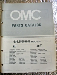 1984 Factory OMC  Outboard parts Catalog  4 4.5 5 6 8  HP Models FREE SHIPPING - Picture 1 of 4