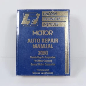 Sealed 2000 Lincoln Tech Institute GM Chrysler Ford Motor Auto Repair Manual - Picture 1 of 5