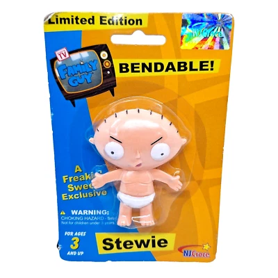 Family Guy Stewie Freakin Dulce Flexible Posable De NJ Croce Edición Limitada Foto 1 de 4