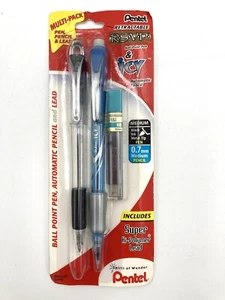 Vtg Pentel RSVP Pen & Icy Pencil Multi Pack Med Point Blue Ink 0.7mm HB New NOS - Picture 1 of 8