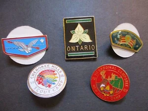 Lote de 5 alfileres de sombrero Boy Scout BSA #217 - Imagen 1 de 6