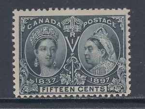 Canada Sc 58 MNH. 1897 15c steel blue QV Jubilee F-VF - Picture 1 of 1