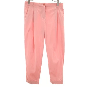 JIL SANDER NAVY Pantalone Conico Elasticizzato Made in Italy Tuck 32 Rosa Donna - Foto 1 di 8
