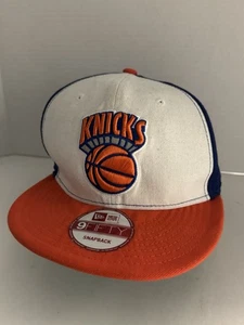 New Era New York Knicks White Adjustable Snapback Hat Cap One Size - Picture 1 of 5