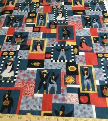 Cuervos vintage, 35” de largo por 44” de ancho, 100% algodón Foto 1 de 4