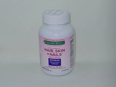 Nature's Bounty Optimal Solution Hair Skin & Nails Advanced 150 ct, validade 3/2027 - Imagem 1 de 2