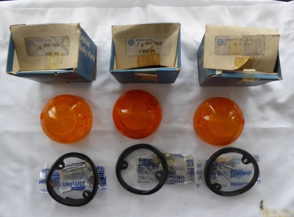 JOB LOT X 3 INDICATOR LENSE LUCAS L760 874 BRITISH LEYLAND MANY FITMENTS AEU1058 - Image 1 of 1