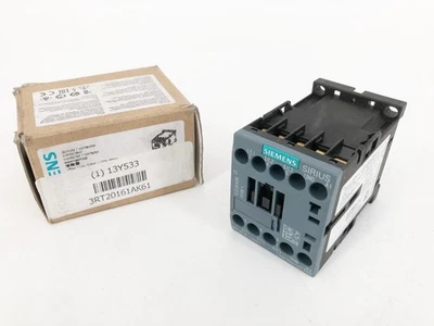Novo contator Siemens 3RT2016-1AK61 3P 9A 110/120V 13Y533 - Imagem 1 de 4