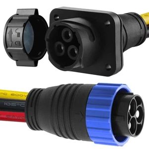 80A Trolling Motor Plug & Receptacle for Minn Kota 2 or 3 Wire 12-48V SystemD... - Picture 1 of 7