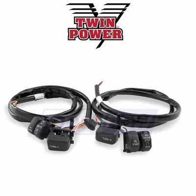Twin Power Handlebar Switch Kit for 1996-2006 Harley Davidson FLSTF Fat Boy wy Foto 1 de 4
