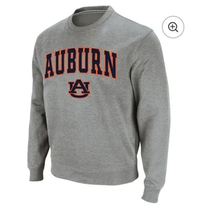Auburn Tigers Sweatshirt Herren Colosseum meliert grau Pullover Rundhalsausschnitt neu mit Etikett - Bild 1 von 6