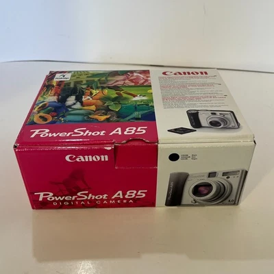 Canon Powershot A85 4.0MP Digital Camera NOT WORKING Parts Repair Case Box - Image 1 of 4