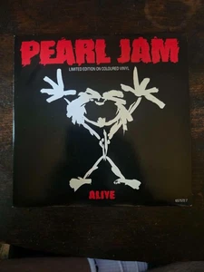 Pearl Jam – Alive UK 1991 7" White Marbled Vinyl Limited Edition Single NM - Picture 1 of 5