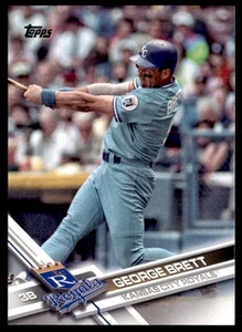 Actualización Topps SP 2017 variación de imagen George Brett Kansas City Royals #US77 - Imagen 1 de 2