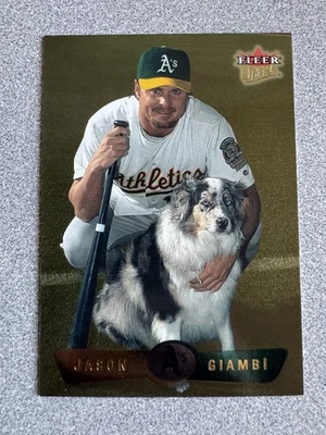 2002 Fleer Ultra Jason Giambi Gold Medallion Parallel Card #188 Oakland A's - Image 1 of 2