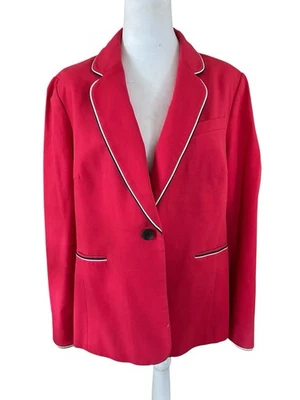Blazer Boden de algodón rojo con ribete en contraste. Forrado Talla 14R Foto 1 de 4