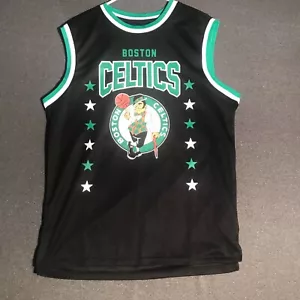 NBA Boston Celtics Jersey Sleeveless Tank Top Jersey Black Large TS1 - Picture 1 of 5