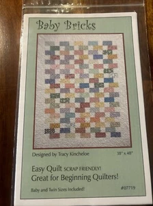 Baby Bricks Quilt Pattern Tracy Kincheloe New (brk 119) - Picture 1 of 3