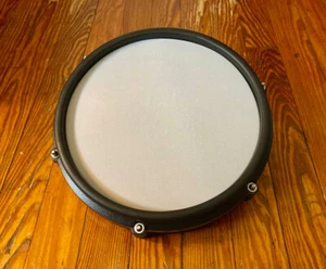 Alesis 10" Mesh Snare Drum Pad NEW White/Red Dual Zone Nitro Max Pad - Picture 1 of 4