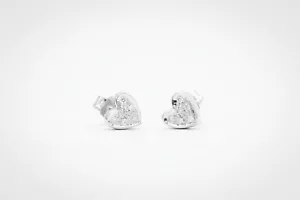 Esclusivi orecchini donna cuore pavè oro 750% brillante diamante F/color vs - Imagen 1 de 3