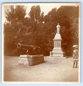 PERSHING SQUARE MONUMENT LA EARLY 1900's CALIFORNIA TOURIST SNAPSHOT PHOTOGRAPH - Picture 1 of 2