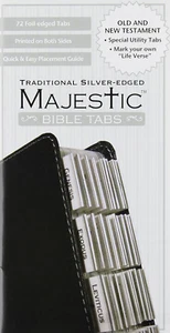 Majestic Traditional Silver-Edged Bible Tabs - Foto 1 di 12