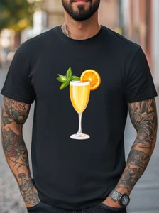 Vibrant Cocktail Print Graphic T-Shirt Men Women Fashion Casual Tee Print In US - Picture 1 of 7