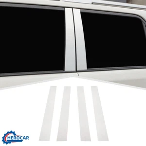 ⭕4X Chrome B pillar Window Post Panel Decor Overlay Cover Trim For 4Runner 2010+ - Picture 1 of 14