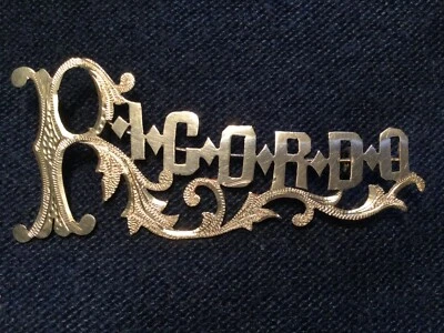 Spilla gioiello argento antica XIX sec "Ricordo" oreficeria fatta a mano perfect - Immagine 1 di 2