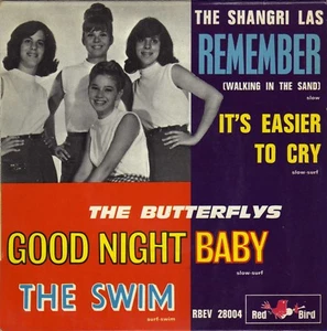 THE SHANGRI LAS REMEMBER / THE BUTTERFLYS THE SWIM FRENCH ORIG EP 45 PS 7"  - Bild 1 von 1