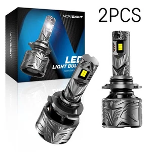 NOVSIGHT 9004 LED Headlight Bulbs Super Bright Lamp 50000LM 6500K High Low Beam - Picture 1 of 17