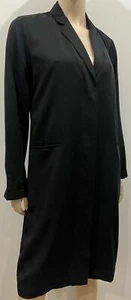 EILEEN FISHER Damen Blazer Mantel Kleid schwarz Kragen V-Ausschnitt Langarm S - Bild 1 von 8