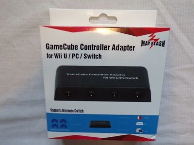 MAYFLASH GameCube Controller Adapter for Nintend Switch Wii U and PC USB 4 Port - Image 1 of 3