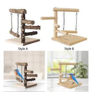 Bird Perch Stand Tabletop Exercise Gym Playground Parrot Playground Bird Gym for - Picture 1 of 4